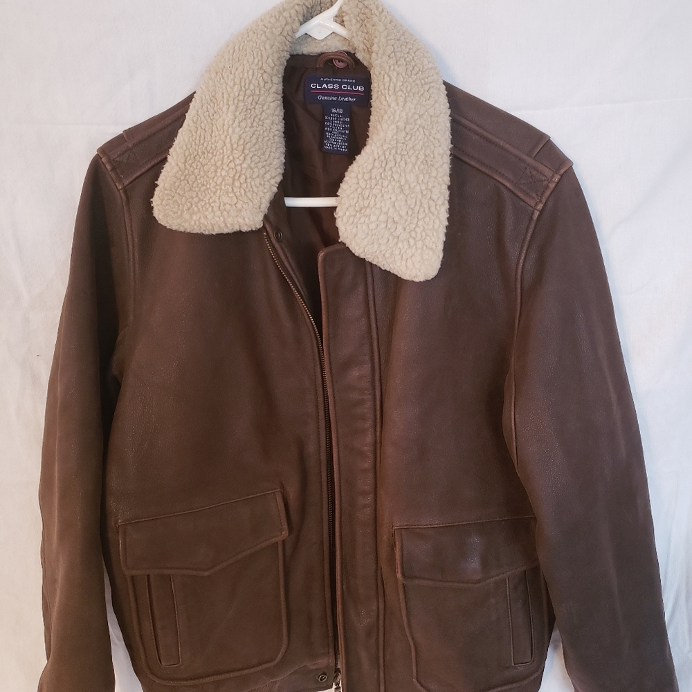 Leather jacket size 16/18